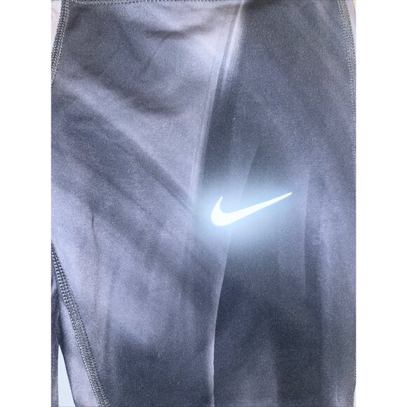 Nike Dri-Fit Running Leggings Women Size S Charcoal Marble Cropped Exercise Gym - Picture 5 of 11